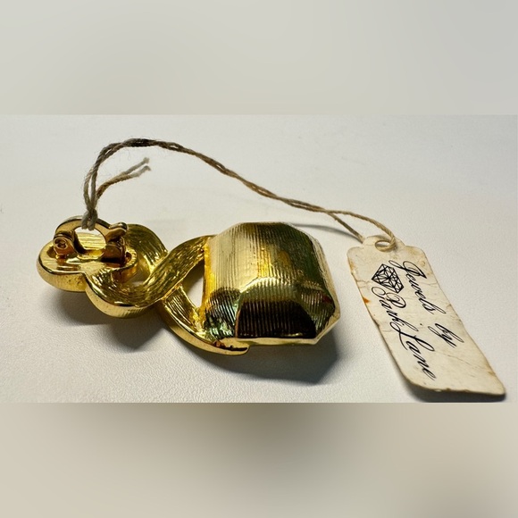 VTG ‘Jewels by Park Lane’ Rhinestone Crystal Gold-Tone Pendant Necklace - Picture 11 of 16